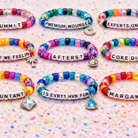 Jewelry - JOHN SUMMIT | set of 10 Kandi festival / rave beaded bracelets